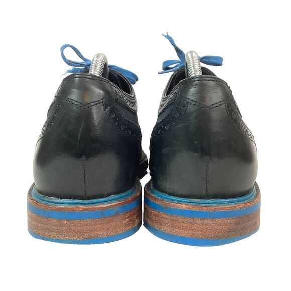 Cole Haan Great Jones Men's 10.5(M) Blue Suede & Synthetic Wingtip Oxford C11070 - Picture 3 of 9